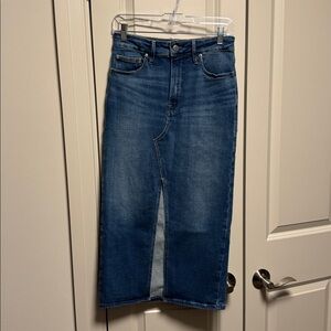 Good American Blue Denim Skirt Size 6/28